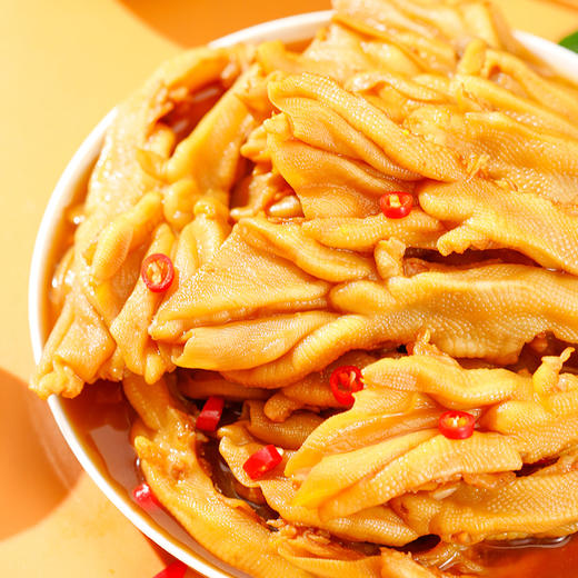 小胡鸭香辣去骨鸭掌 无骨鸭爪零食小吃 超市同款 商品图1