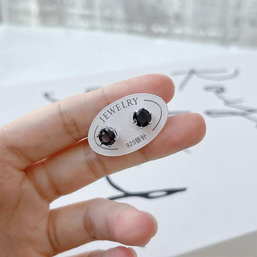 日常简约精致锆石元素银针耳环-纪念日百货门店同款167097887 商品图2