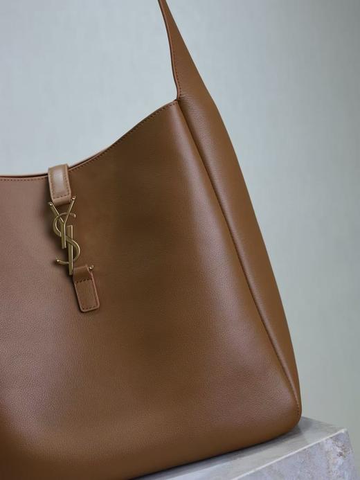 圣罗兰 LE 5À7_光滑皮革柔软手袋大号 焦糖色（LZ） 商品图4