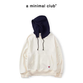 a minimal club【远红外发热】绵羊毛抓绒印花卫衣连帽保暖AM5BST04