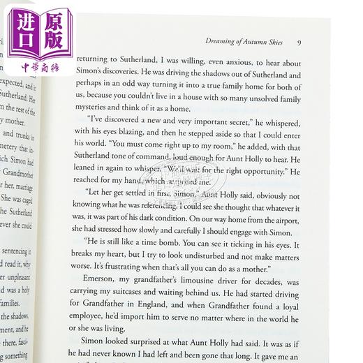 【中商原版】梦见秋天的天空 Dreaming of Autumn Skies 英文原版 V C Andrews 萨瑟兰系列 卷三 商品图2