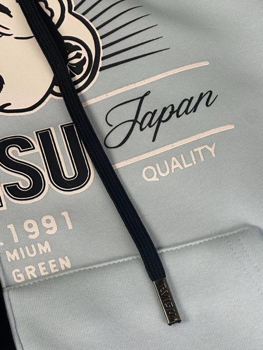 D121831冬季新款加绒加厚拼接连帽卫衣男女同款 商品图7