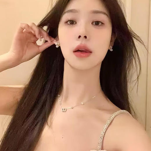 小清新甜美猫眼石耳钉蝴蝶结闪锆高级感耳饰-160711830 商品图4