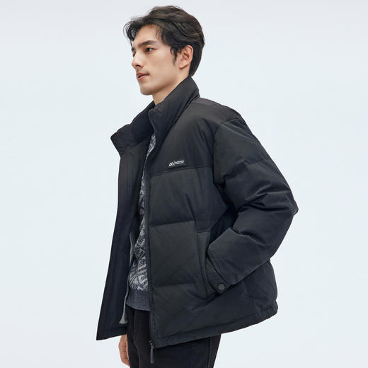 【门店同款&鸭绒】圣得西25年冬季男款羽绒服提花双面料拼接外套 商品图2