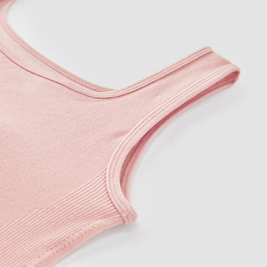 森马内衣女春季运动风健身背心式可外穿带胸垫美背纯色内搭宽肩带 商品图3