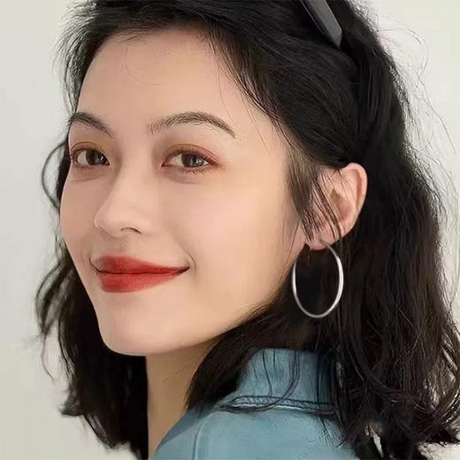 银针耳圈（40mm）大耳环耳坠纪念日百货158794656 商品图0