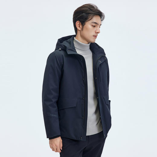 【门店同款&鹅绒】圣得西2025年冬季羽绒服通勤厚款男士连帽外套 商品图2