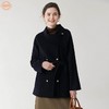 「自」全新升级【铂金会员349/天猫469/差价120】(22248)洛诗琳新年红羊毛双面呢大衣2025冬季围脖领中长款呢子外套 商品缩略图3