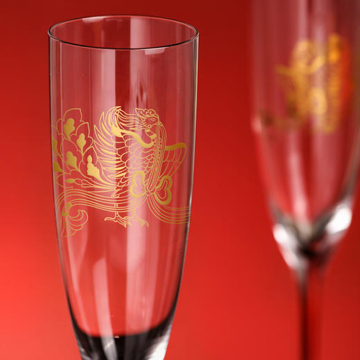 敦煌研究院 【赋良缘龙凤高脚杯礼盒】 红酒杯敬酒杯文创订婚结婚礼物 商品图1