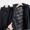 D121821三合一轻商务男士冬季连帽90%白鹅绒中长款羽绒服外套 商品缩略图3