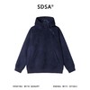 SDSA男士秋冬新款痞帅男装潮牌植绒斜按扣立领连帽卫衣百搭宽松潮 商品缩略图0