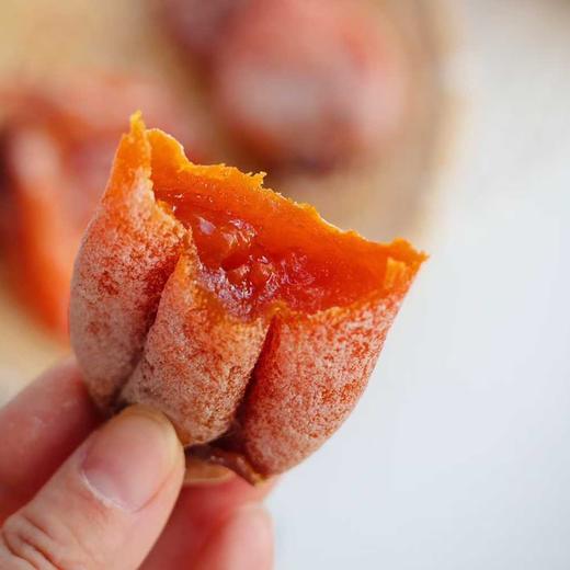 【斌哥优选】陕西 • 富平柿饼。柿浆足，不回涩。软糯果冻甜。颗颗都是精选大果。过年就要好“柿”成霜。发顺丰。 商品图1