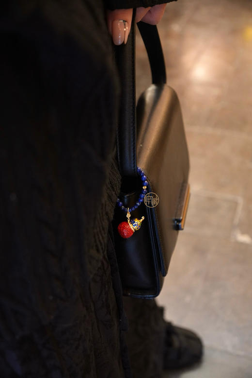 朱砂青金石挂件 商品图3