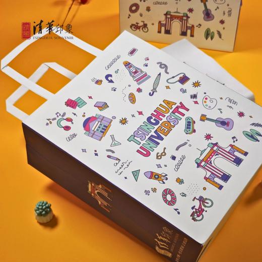 清华文创手绘图案纸袋 商品图1
