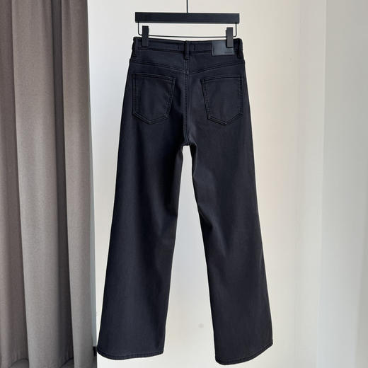 MO&CO复合水貂绒阔腿裤牛仔裤1216 商品图4