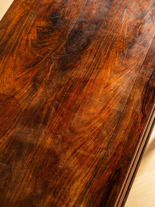 清中期	紫檀束腰直枨芝麻梗条桌 商品图3