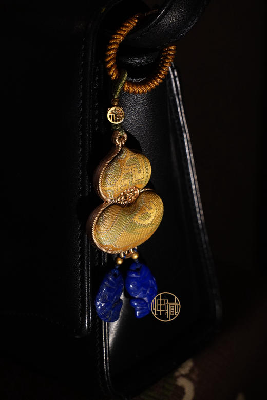 双面葫芦配青金石小雕件挂件 商品图0