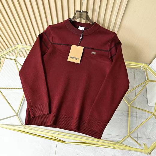 芭宝莉2025冬季男士圆领加绒加厚针织毛衣打底衫！ 商品图3