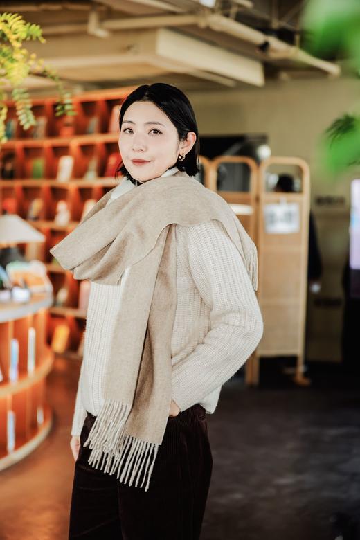 MAISON COVET 纯山羊绒双面披肩 商品图2