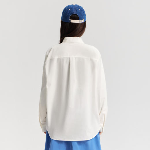 笛莎Deesha青少年女童衬衫2026春季女童百搭趣味小狗标棉布衬衫 商品图4