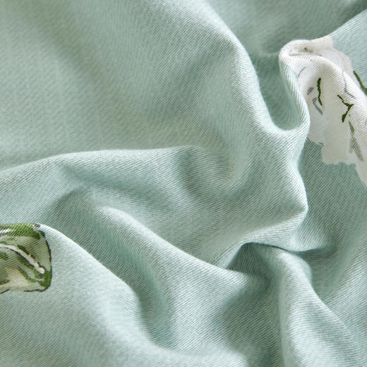 多喜爱 全棉磨绒床上用品四件套 青颜诗韵/秋日暖意hl 【新疆棉磨绒】【磨毛工艺】细腻软糯 花卉刺绣 宽边工艺 商品图9