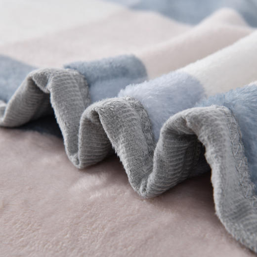 faunen芳恩 FN-T9003-1简约风尚貂绒毯 200×230cm 简约格 商品图4