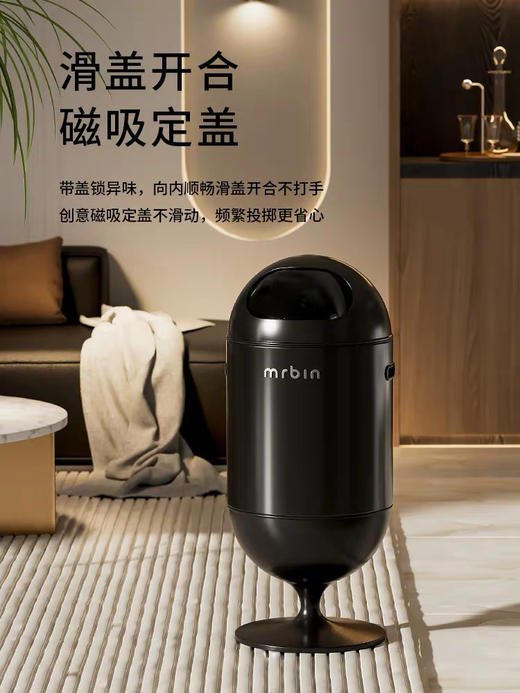 麦桶桶客厅垃圾桶轻奢高档家用大号免弯腰高颜值ins风桶 商品图1