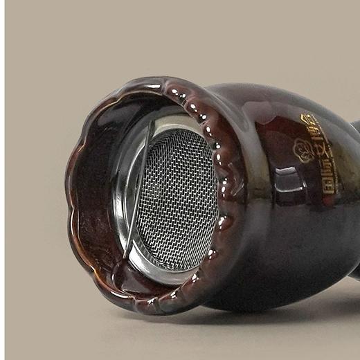 【温灸推拿罐】莲花+齿数双口双层加厚设计按摩艾灸刮痧杯艾灸杯双层防烫不掉灰陶瓷 商品图2