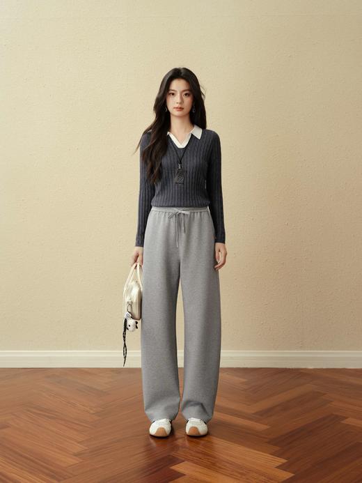 【严选】诗凡黎春秋针织长裤7G8151071-3 商品图0