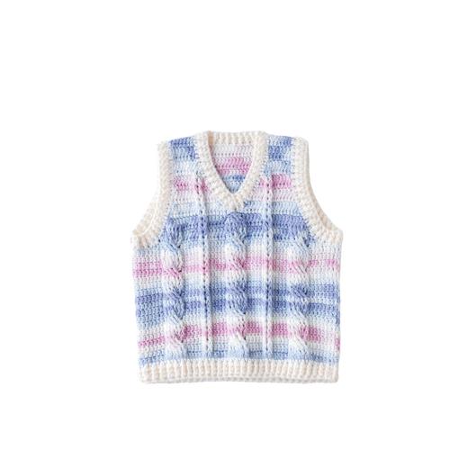 苏苏姐家暮织背心手工diy编织钩针手编2号线亲子毛线团材料包 商品图4