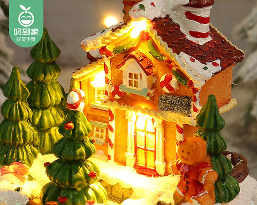 港恋圣诞发光房子八音盒/1个（约12*12*16cm） 商品图1