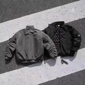D121808新款秋冬立领美式工装高街痞帅cleanfit飞行员三防棉衣棉服