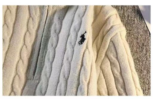 D121805秋冬季男士刺绣款半高领半拉链毛衣针织衫 商品图12