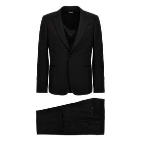 ZEGNA 杰尼亚 男士羊毛西服套装 黑色 717702A7 282KGQ 8