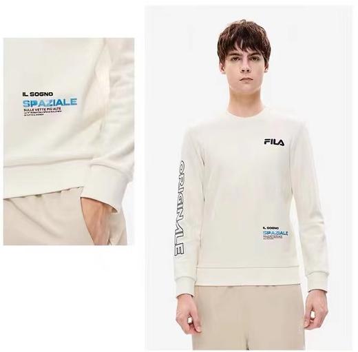 D121803秋冬新款时尚休闲男士加绒圆领卫衣针织套头衫 商品图3