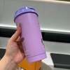 星巴克2025联名史努比抹香紫浮雕吸管杯 容量：500ml 材质：304不锈钢 商品缩略图2