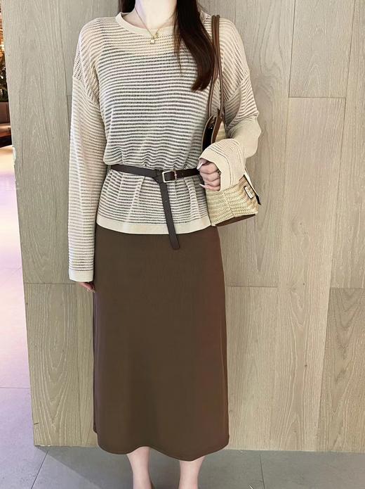 【直播专供款】ENJOY2023年秋季针织镂空衫吊带连衣裙套装 154163873 商品图0