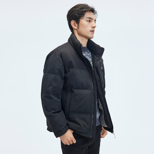 【门店同款&鸭绒】圣得西25年冬季男款羽绒服提花双面料拼接外套 商品图1