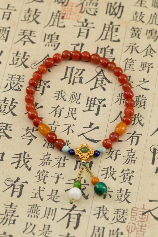 10天发货【南红手串】💓分小中大3个不同手围，定制大小！精致提溜款手串，【鸿】运南红手串，过节自留&送人都合适 商品图4