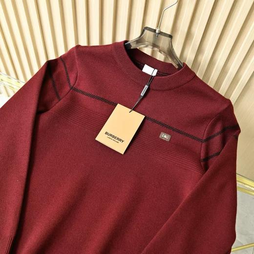 芭宝莉2025冬季男士圆领加绒加厚针织毛衣打底衫！ 商品图4