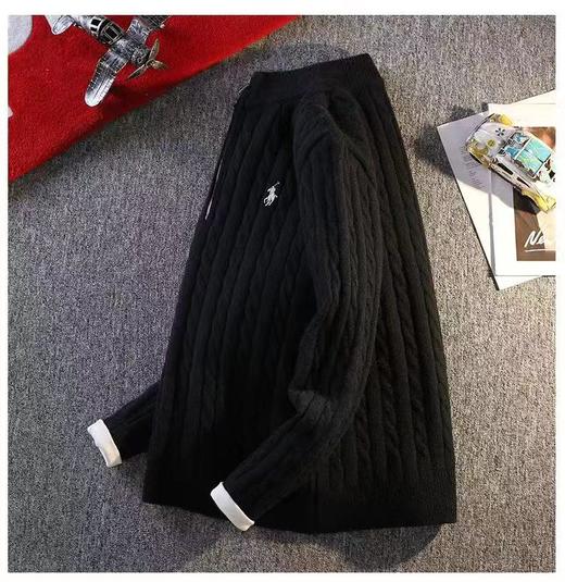 D121805秋冬季男士刺绣款半高领半拉链毛衣针织衫 商品图4