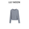 LILY MOON天丝羊毛设计感圆领长袖面膜T恤 商品缩略图2