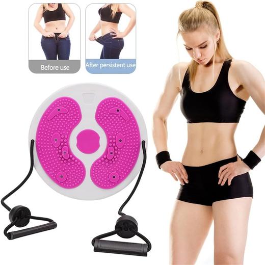 拉绳半月扭腰盘 27.5cm锻炼健身器材 塑性锻炼运动扭转 加固防滑底盘 商品图2