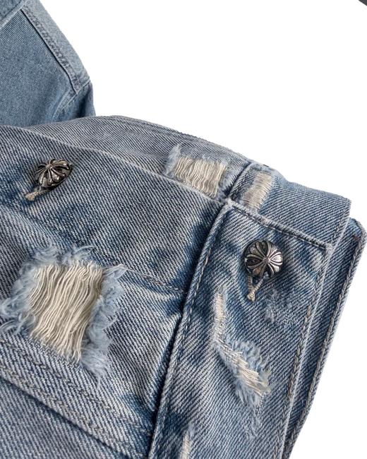 女款立体logo牛仔外套la009 商品图2