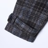 SDSA男士秋冬新款痞帅男装潮牌撞色格纹纽扣立领夹克外套时尚宽松 商品缩略图3