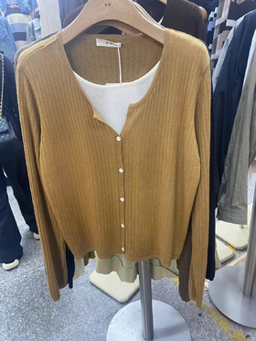 【直播专供款】ENJOY2023年秋季假两件针织开衫 154301244