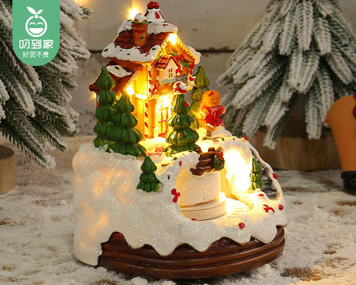 港恋圣诞发光房子八音盒/1个（约12*12*16cm） 商品图2