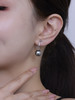 【挚友限定】(经典款/挂珠款)18K金大溪地铂金灰珍珠耳夹 商品缩略图6