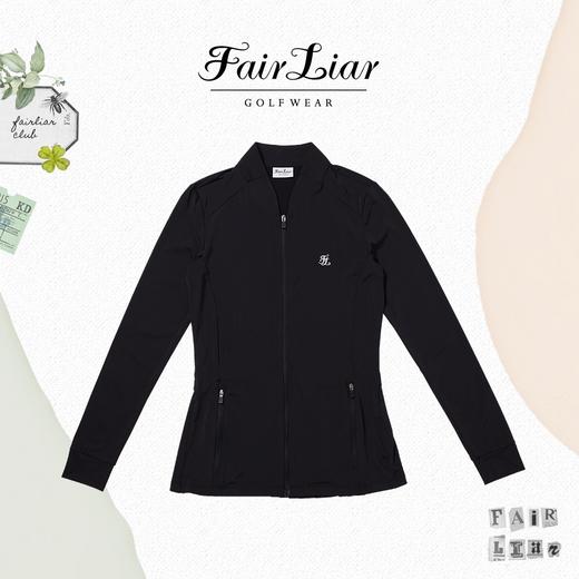 FL家新款女士薄款拉链外套来了！简简单单的拉链外套，后面配有褶皱尾摆，设计小巧思作为点睛之笔恰到好处，尽显女士的性感优雅曲线！搭配可以凸显身材的包臀短裙，是运动MM可以一键复制的穿搭参考！ 商品图1