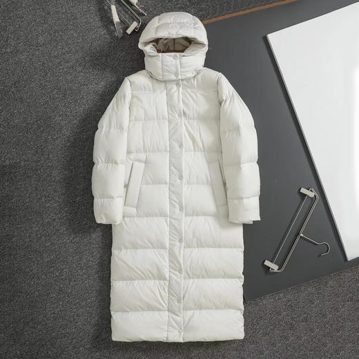 D121815九格长款连帽羽绒服轻盈保暖不厚重外套男女同款 商品图10